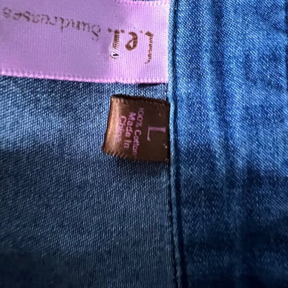 LEI X Taylor Swift Collab Denim Sundress Western Festival Dress Large - Picture 11 of 12